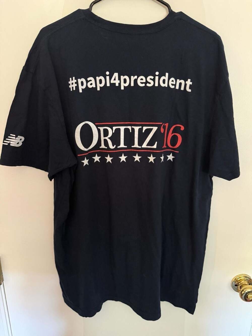 New Balance David Ortiz Red Sox Staff Papi 4 President 2016 T-Shirt